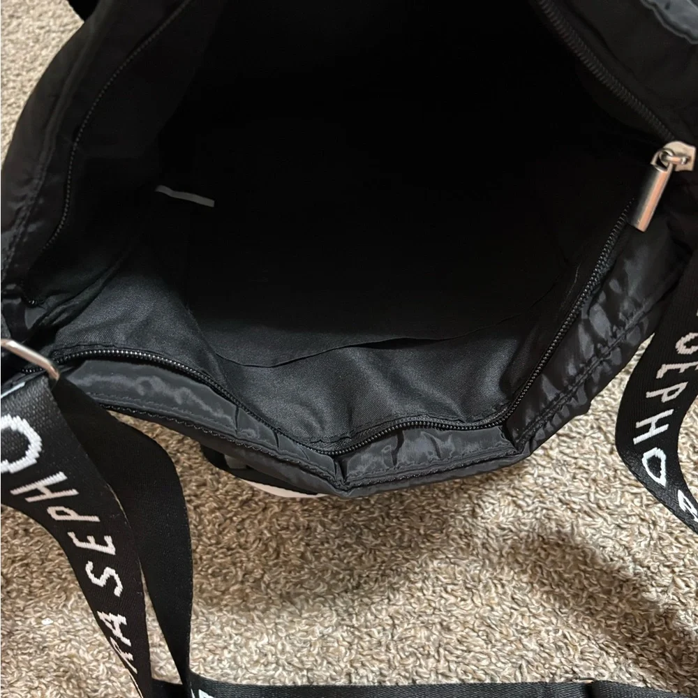 Sephora Black Quilted Duffel Bag